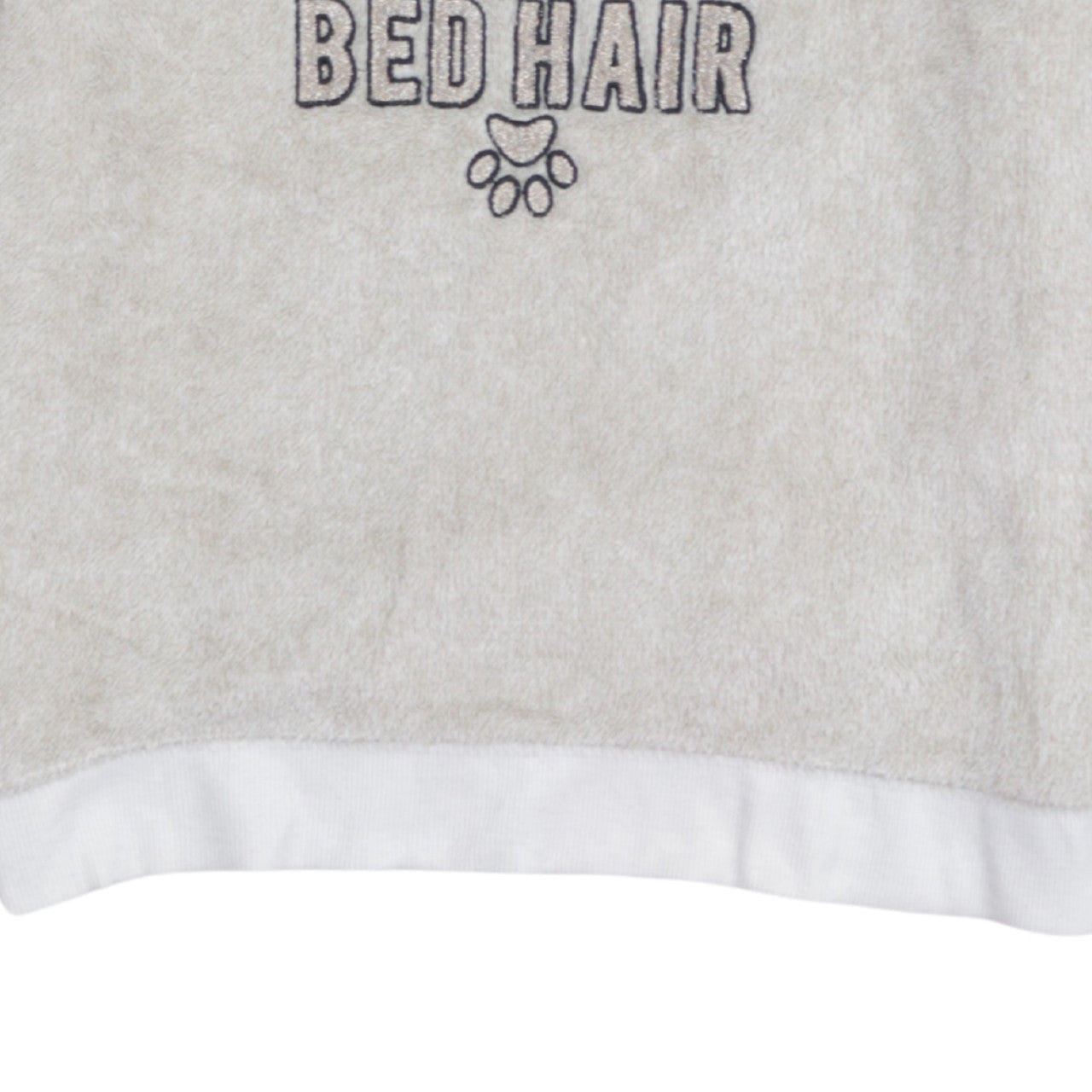 Disney Women's Beige Fleece Pyjama Top Size 10-12 Lady Bed Hair