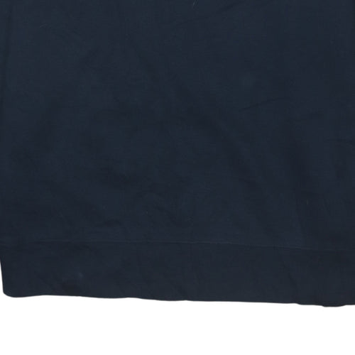 Nautica Men's Blue Crew Neck Logo Pullover Sweatshirt Size M