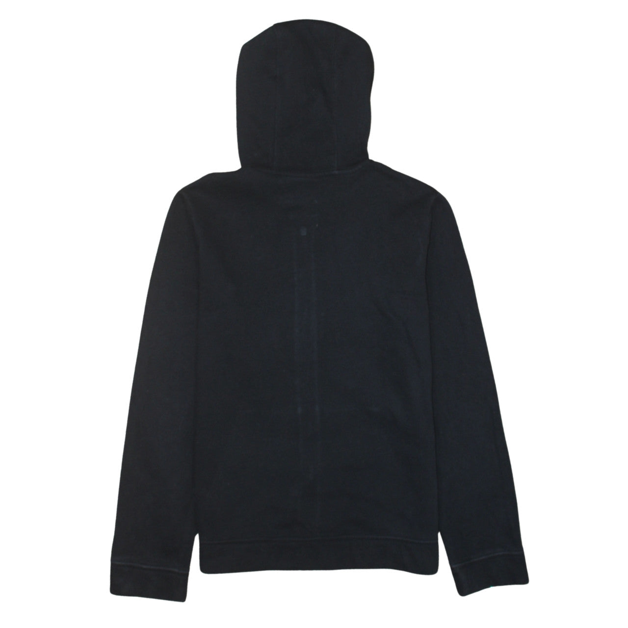 Nike Boys Black Full Zip Hoodie XL 158-170cm Fleece Lined Logo Sweatshirt