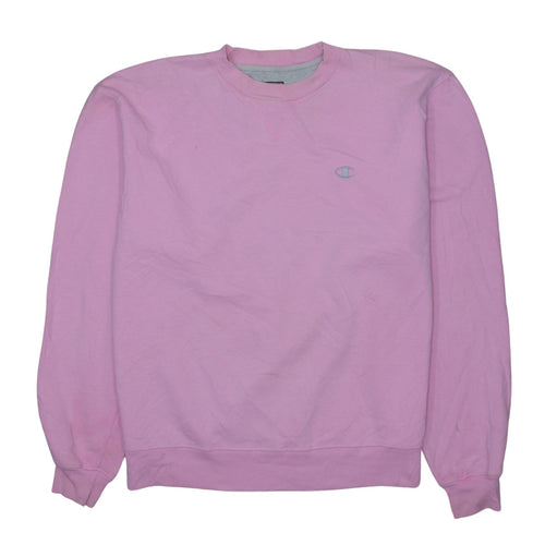 Champion Men's Pink Crew Neck Pullover Sweatshirt Size L