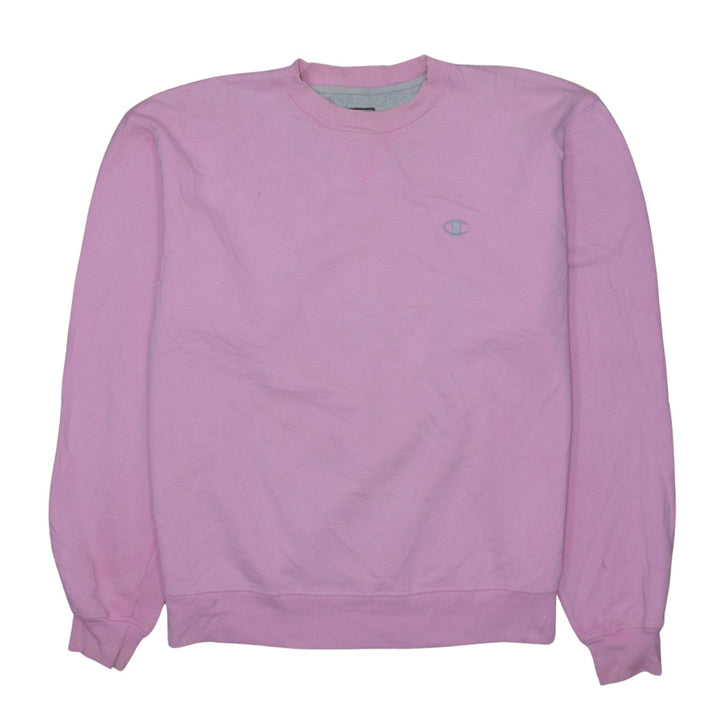 Champion Men's Pink Crew Neck Pullover Sweatshirt Size L