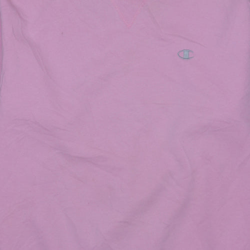 Champion Men's Pink Crew Neck Pullover Sweatshirt Size L