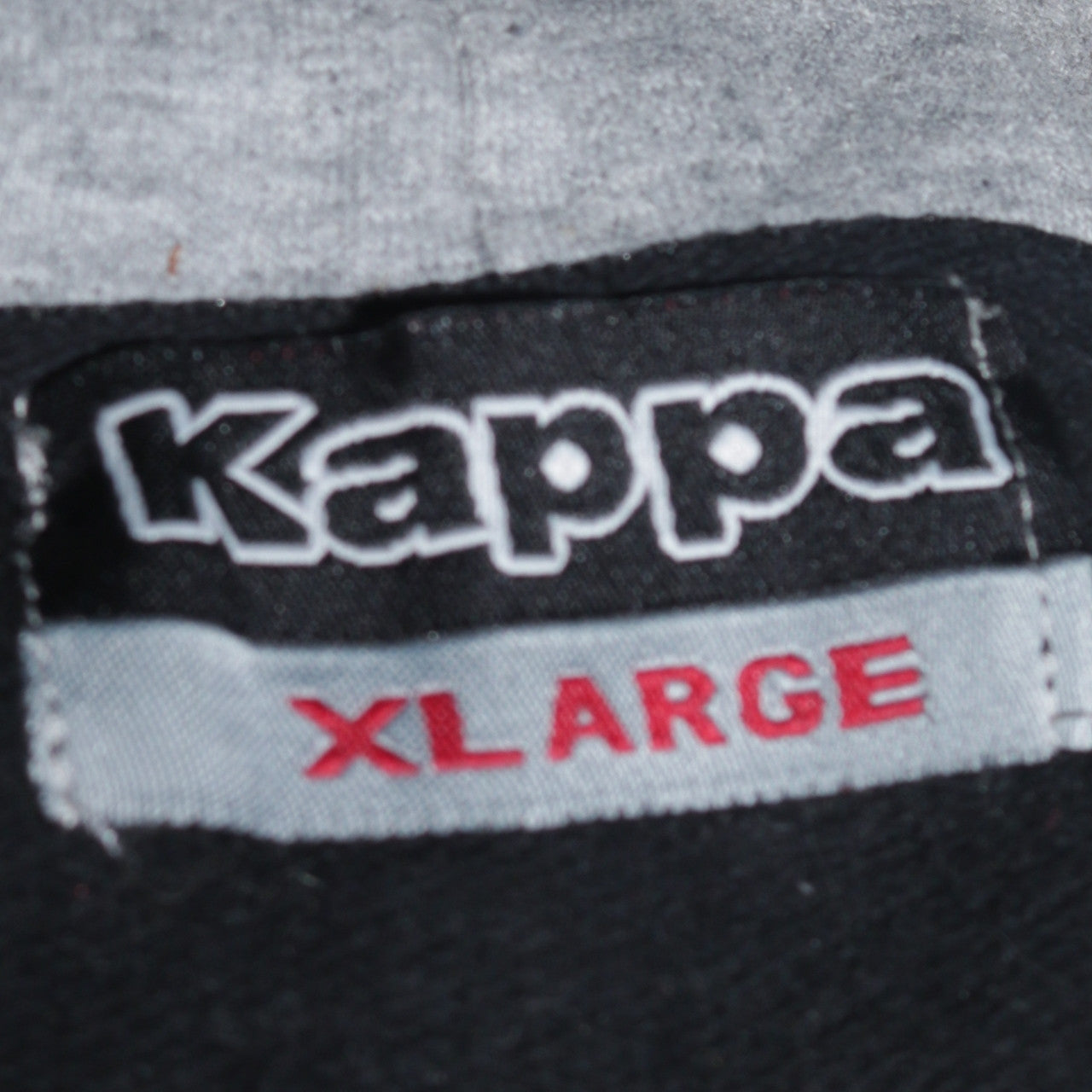 Kappa Men's Black Pullover Hoodie XL Logo Sportswear