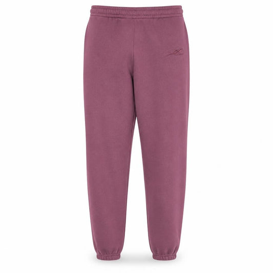 Front view of Reebok Men's Purple Jogger Sweatpants M Regular Fleece Activewear Trousers