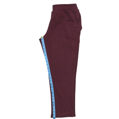 Reebok Men's Purple Jogger Sweatpants M Regular Fleece Activewear Trousers