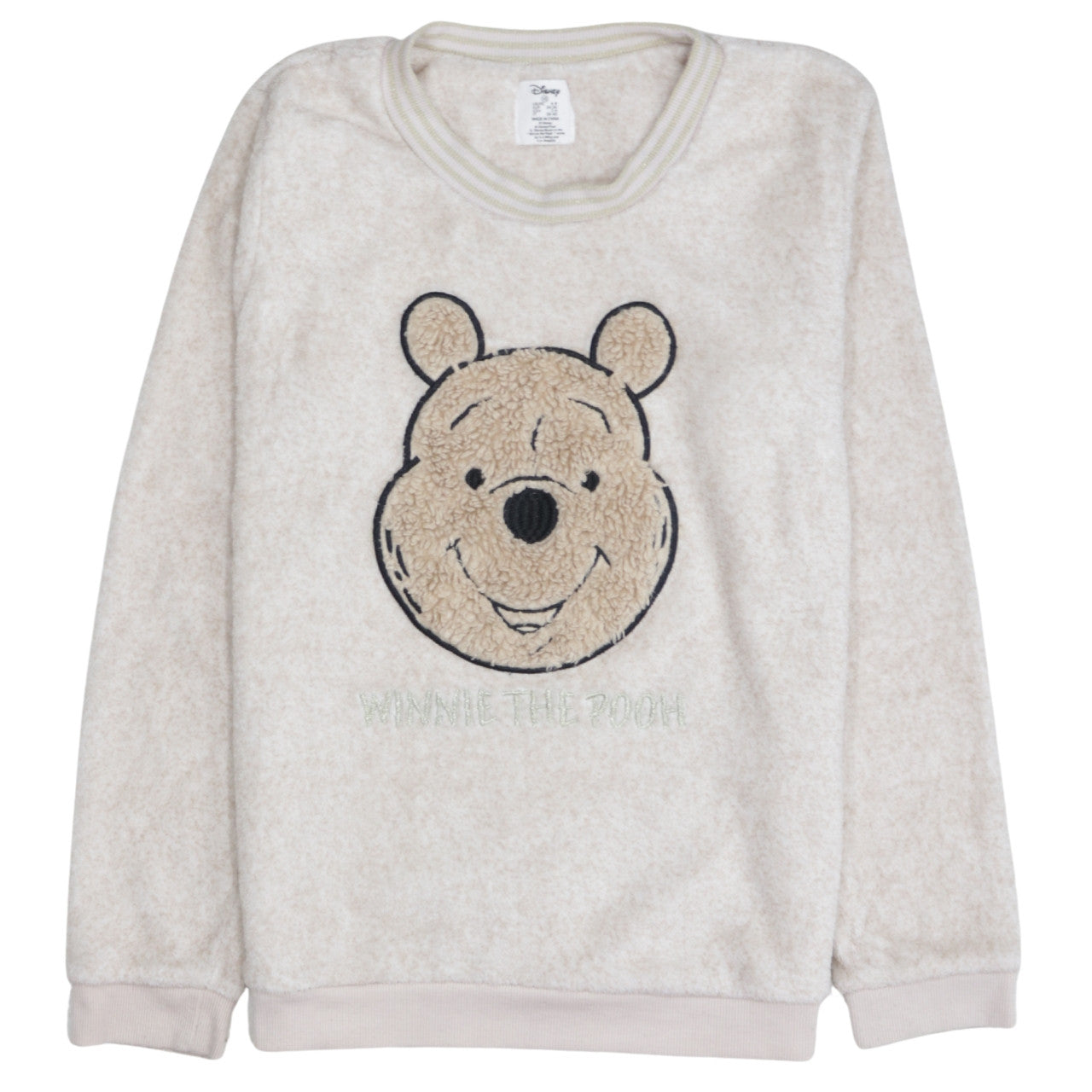 Disney Women Beige Fleece Winnie the Pooh Pyjama Top XS