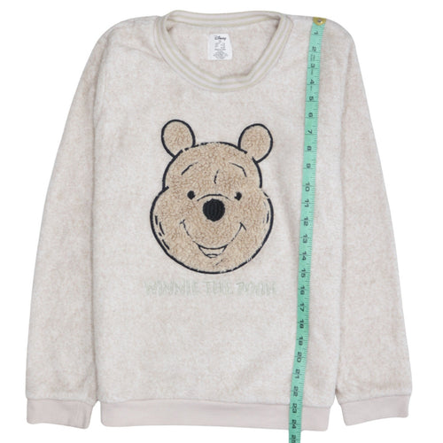 Disney Women Beige Fleece Winnie the Pooh Pyjama Top XS