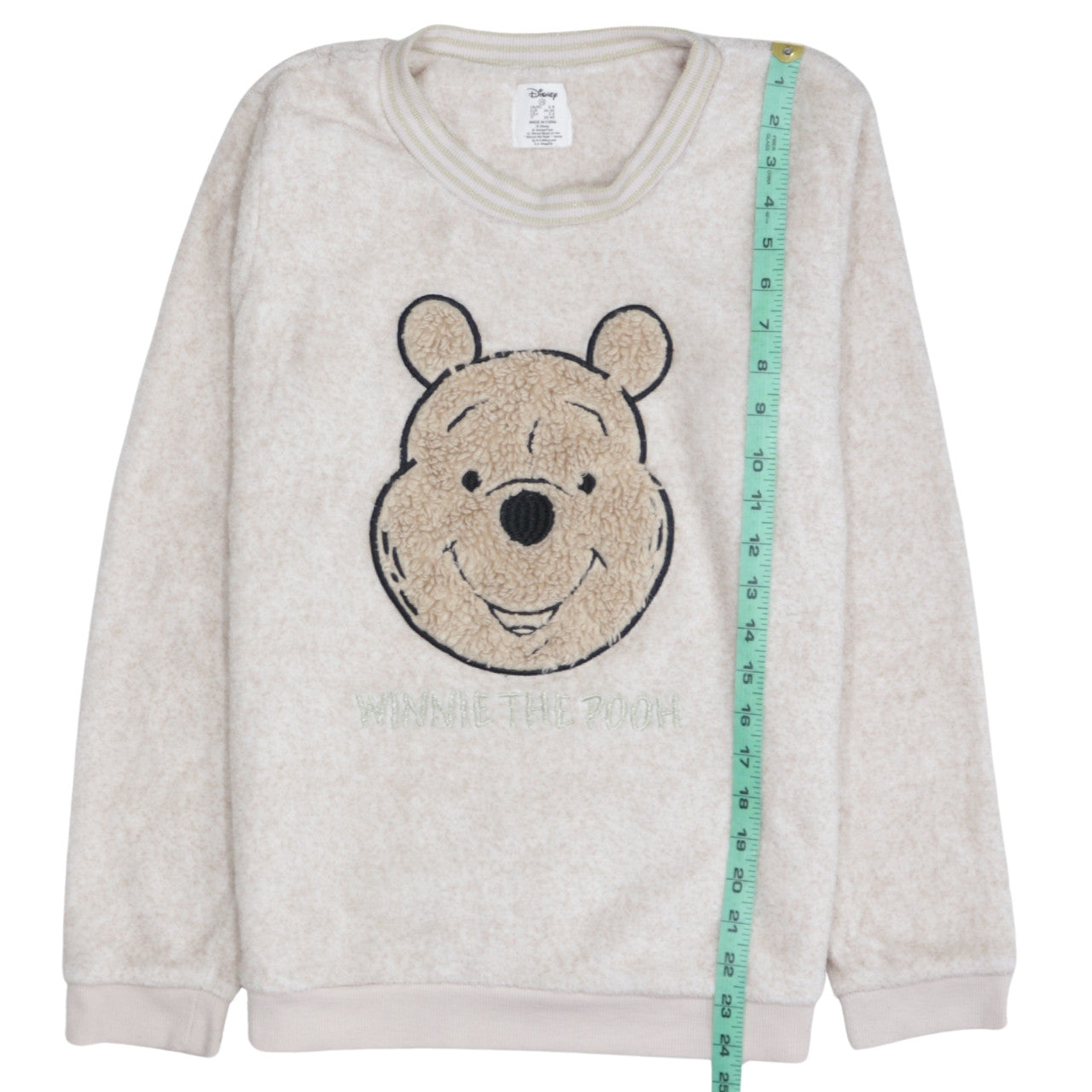 Disney Women Beige Fleece Winnie the Pooh Pyjama Top XS
