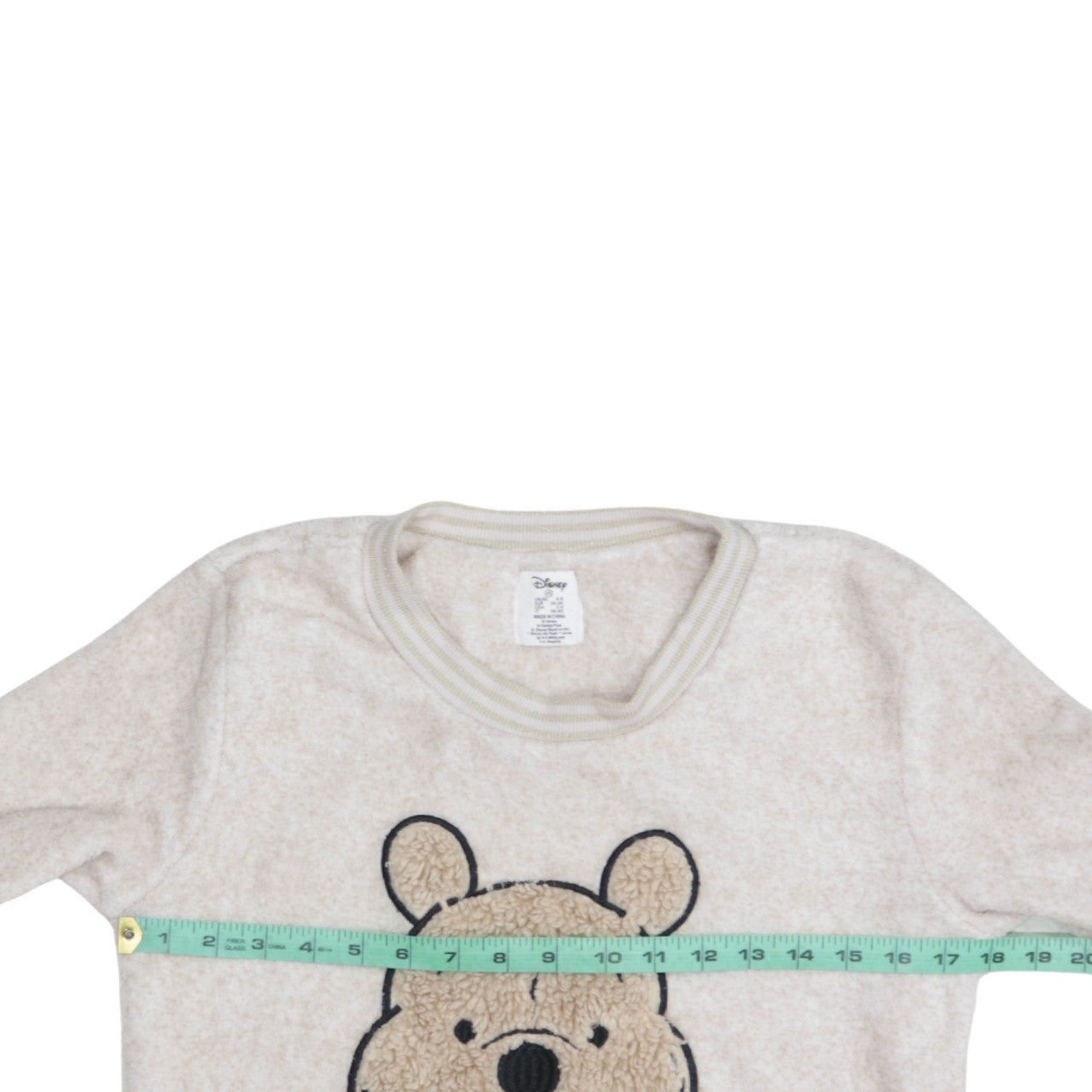 Disney Women Beige Fleece Winnie the Pooh Pyjama Top XS