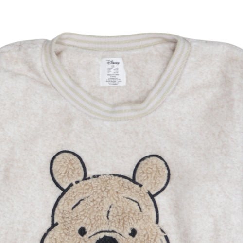 Disney Women Beige Fleece Winnie the Pooh Pyjama Top XS