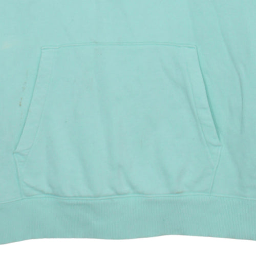 Champion Womens Mint Green XS Pullover Hoodie Cotton Logo Print