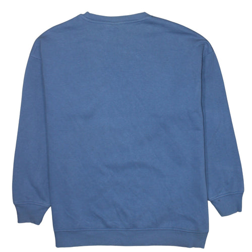 Disney Women Blue Stitch Graphic Pullover Sweatshirt 2XS