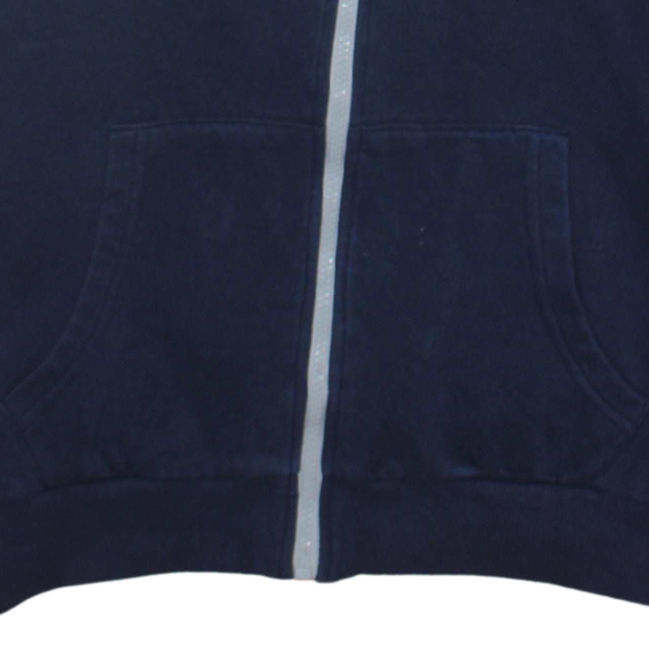 Fila Womens Grey Blue Full Zip Hoodie Size 16 Classic Logo Design