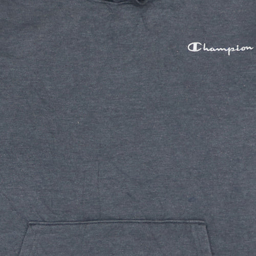 Champion Mens Grey Pullover Hoodie Size M Athletic Fleece