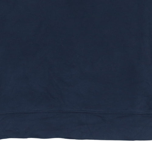 Nautica Men’s Blue 1/4 Zip Collared Henley Sweatshirt Size L