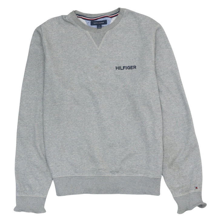 Tommy Hilfiger Men's Grey Logo Crew Neck Sweatshirt Size L
