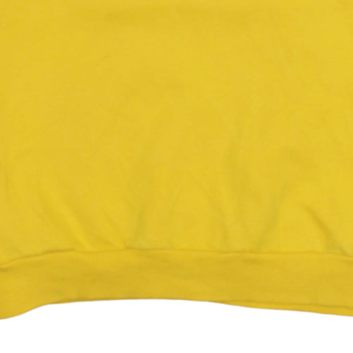 Disney Winnie the Pooh Yellow Sweatshirt Women S 10/12 Crew Neck