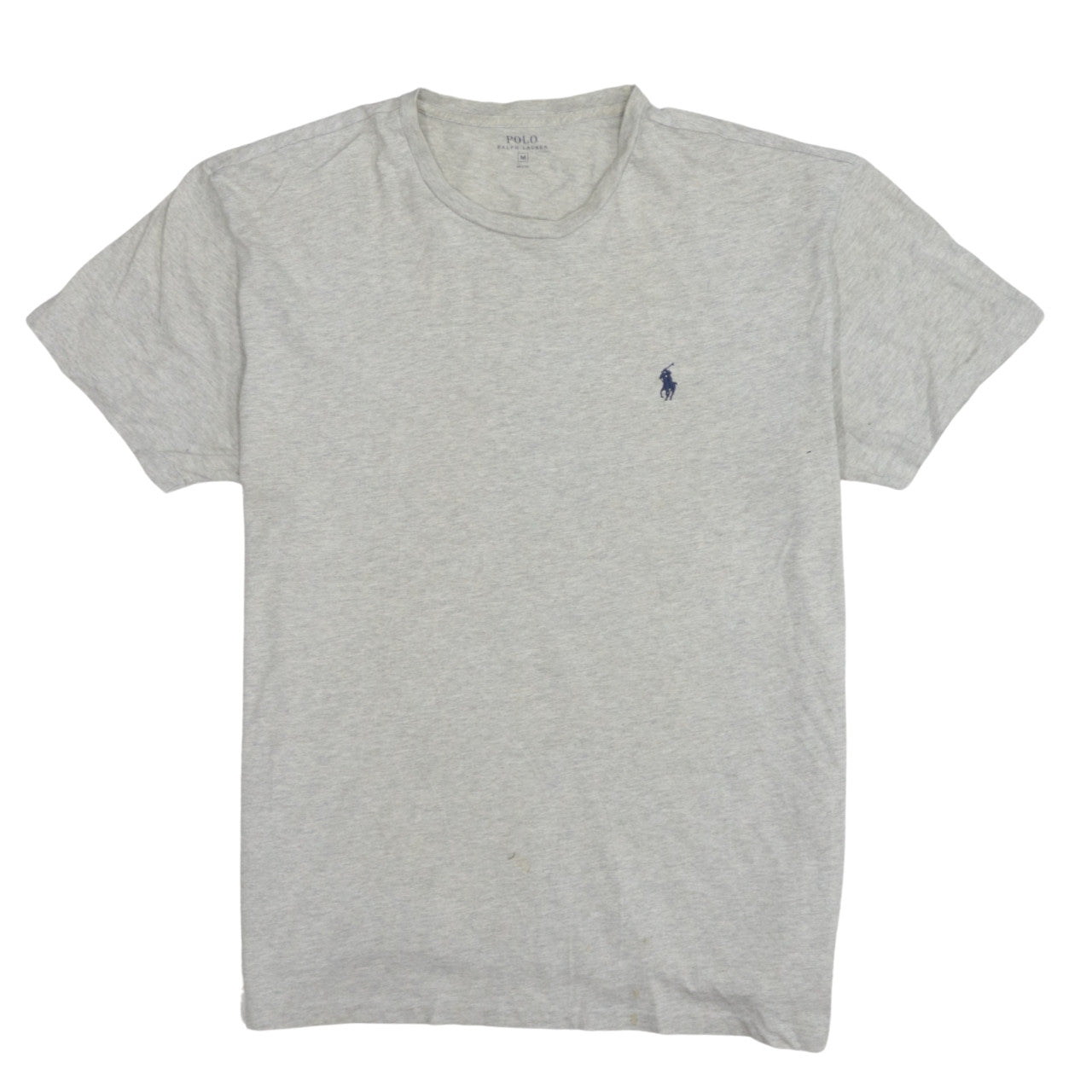 Ralph Lauren Women's Grey Cotton Short Sleeve Basic T-Shirt M