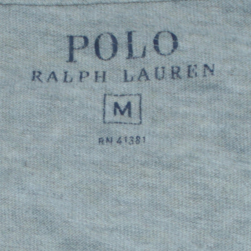 Ralph Lauren Women's Grey Cotton Short Sleeve Basic T-Shirt M