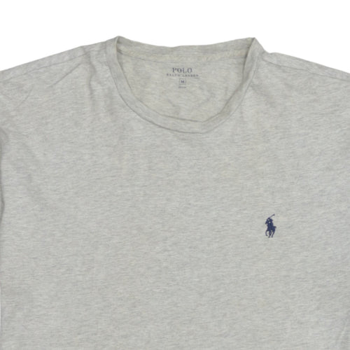 Ralph Lauren Women's Grey Cotton Short Sleeve Basic T-Shirt M