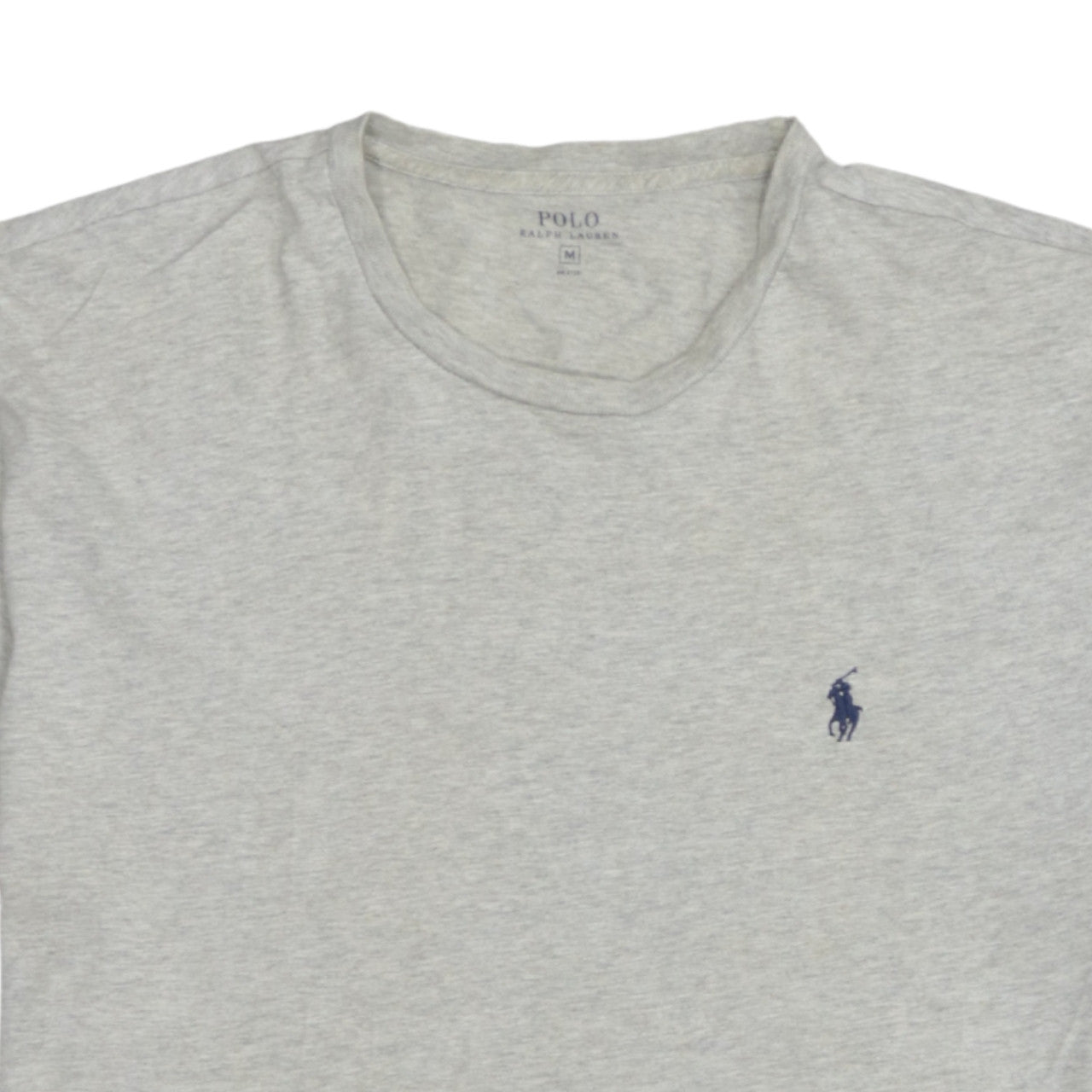 Ralph Lauren Women's Grey Cotton Short Sleeve Basic T-Shirt M