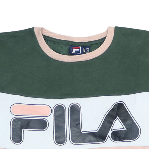 Fila Unisex Kids Multicoloured Pullover Sweatshirt Size 176cm Logo Crew Neck