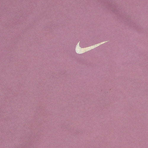 Nike Women’s Pink Colourblock Pullover Hoodie Size S