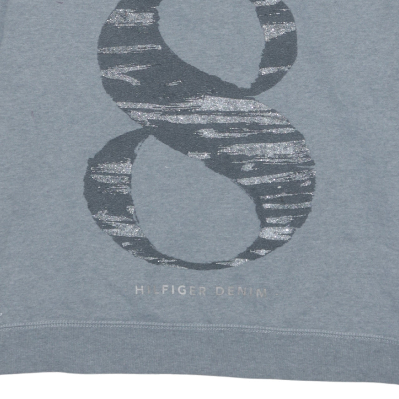 Hilfiger Denim Men's Grey Medium Crew Neck Graphic Sweatshirt
