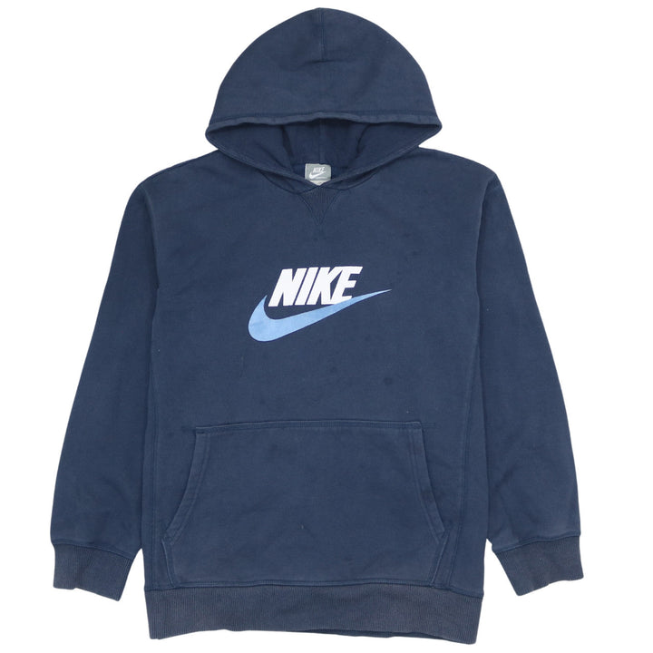 Nike Boys Blue XL Pullover Hoodie with Logo Print