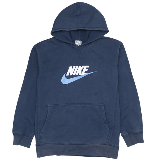 Nike Boys Blue XL Pullover Hoodie with Logo Print
