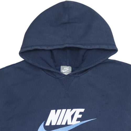 Nike Boys Blue XL Pullover Hoodie with Logo Print