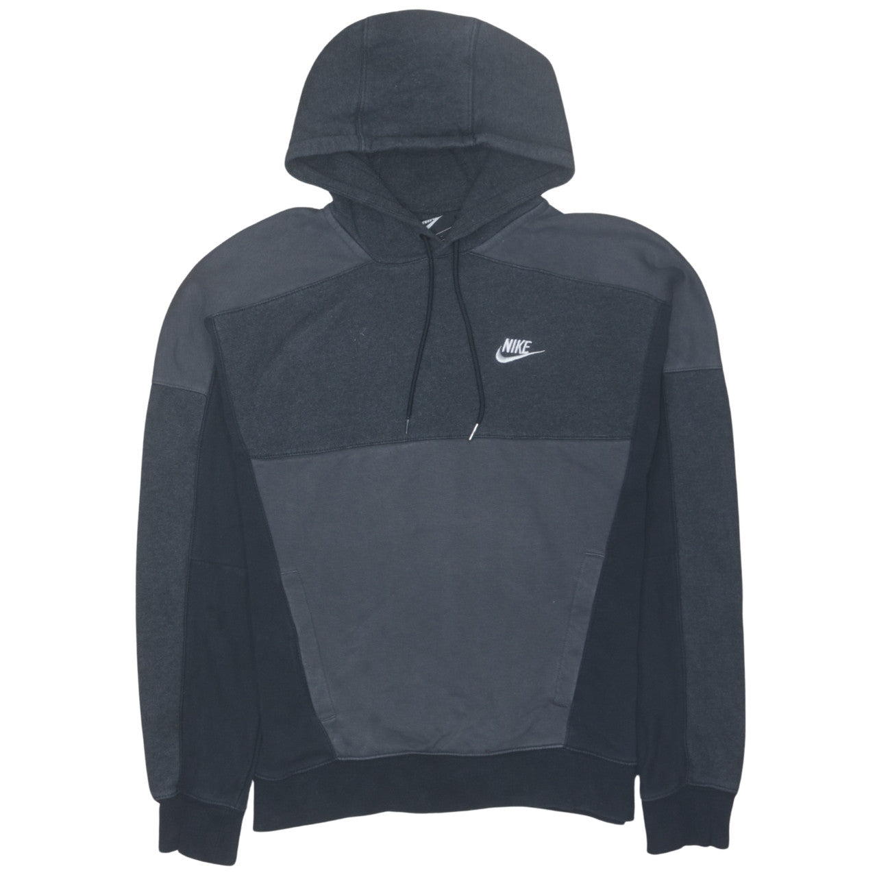 Nike Men's Grey Pullover Hoodie Small Fleece Logo Sportswear