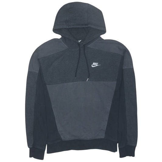 Nike Men's Grey Pullover Hoodie Small Fleece Logo Sportswear
