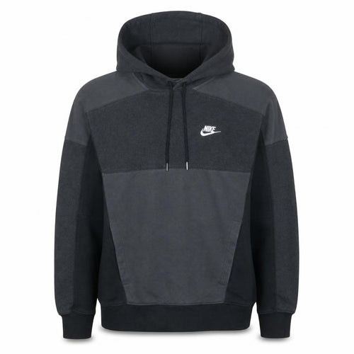 Nike Men's Grey Pullover Hoodie Small Fleece Logo Sportswear