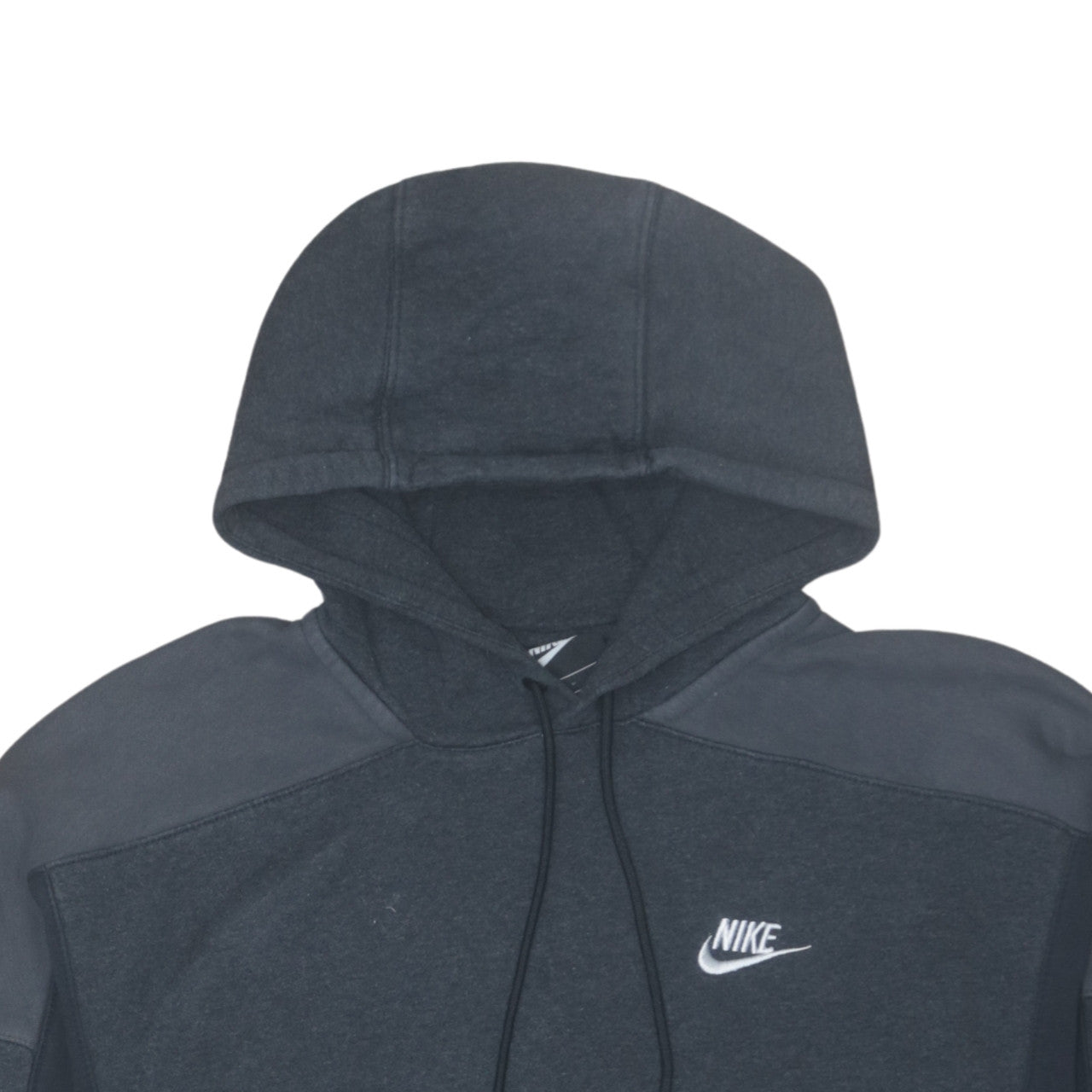 Nike Men's Grey Pullover Hoodie Small Fleece Logo Sportswear