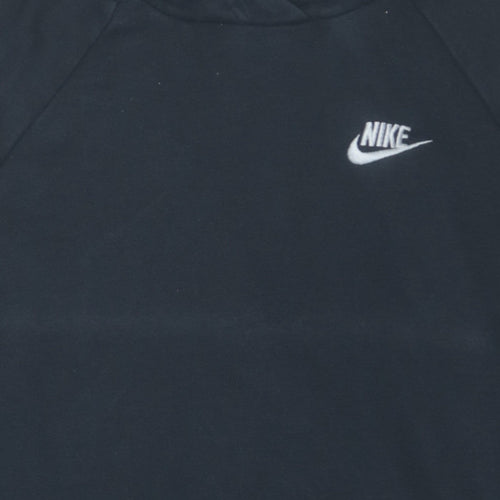 Nike Men's Black XS Pullover Hoodie with Logo and Kangaroo Pocket