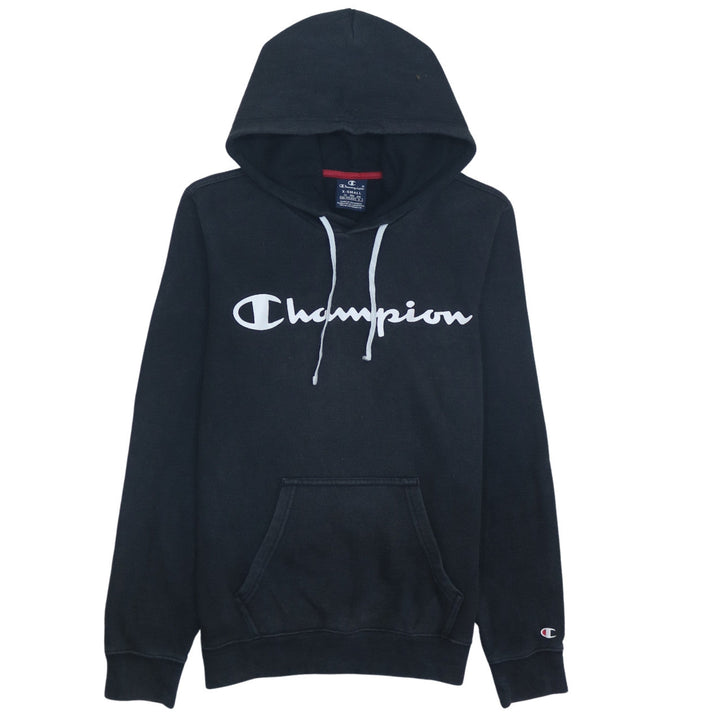 Champion Womens Black XS Pullover Logo Hoodie