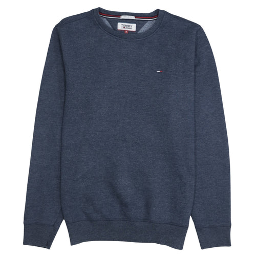 Tommy Jeans Men's Blue Regular Fit Crew Neck Sweatshirt Size S