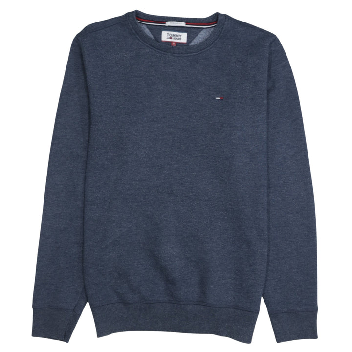 Tommy Jeans Men's Blue Regular Fit Crew Neck Sweatshirt Size S
