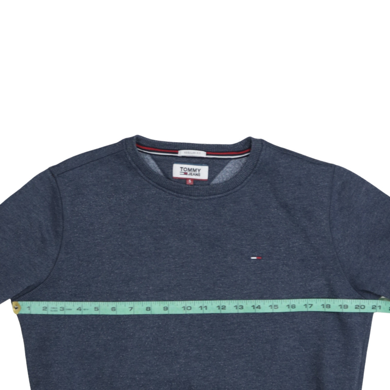 Tommy Jeans Men's Blue Regular Fit Crew Neck Sweatshirt Size S