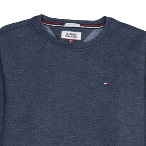 Tommy Jeans Men's Blue Regular Fit Crew Neck Sweatshirt Size S
