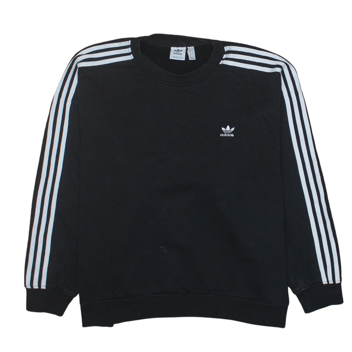 Adidas Womens Black Size 16 Crew Neck Pullover Sweatshirt