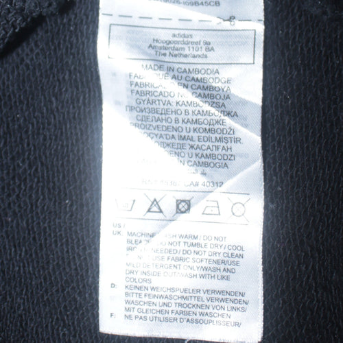 Adidas Womens Black Size 16 Crew Neck Pullover Sweatshirt