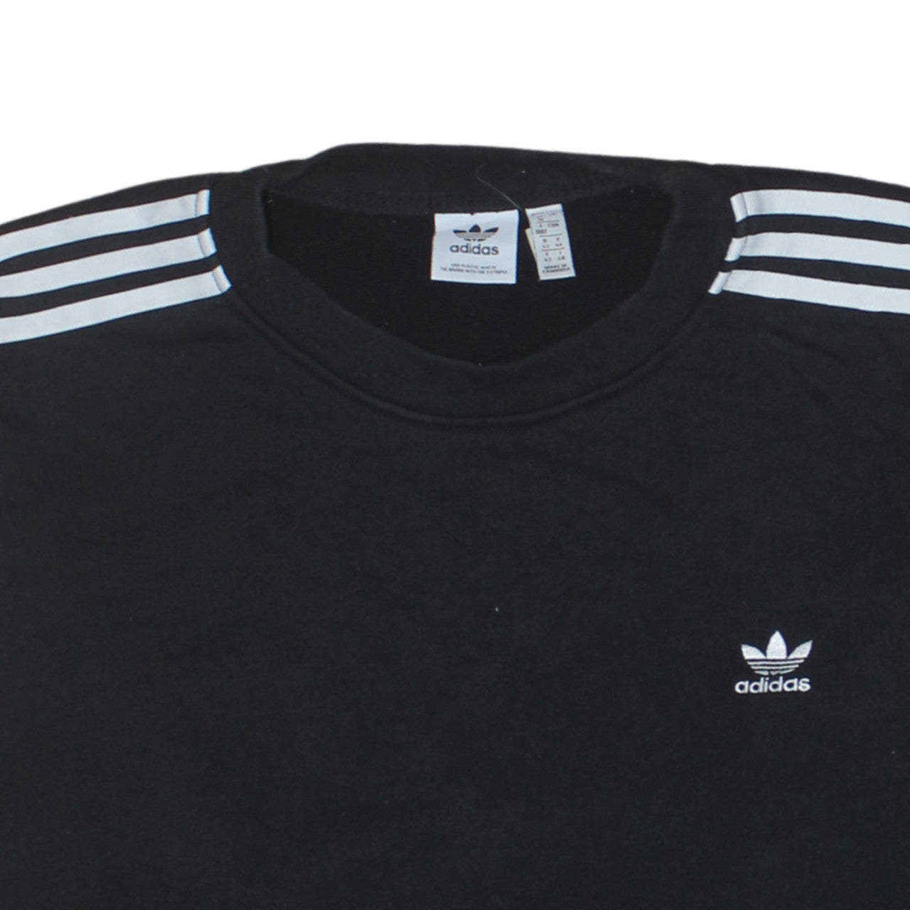 Adidas Womens Black Size 16 Crew Neck Pullover Sweatshirt