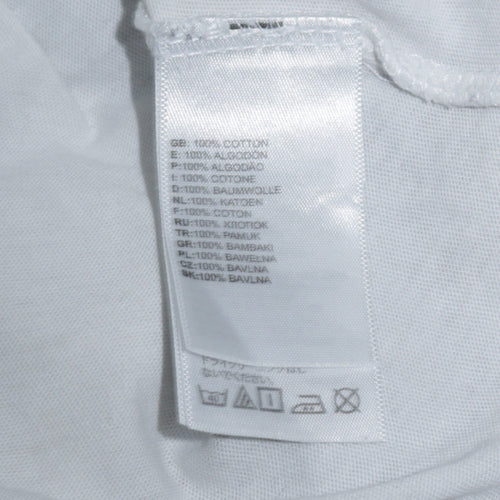 The North Face Men's White Cotton Crew Neck XS T-Shirt