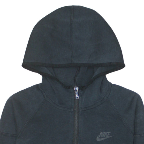 Nike Men's Black Full Zip Hoodie Size S Fleece Hooded Sweatshirt