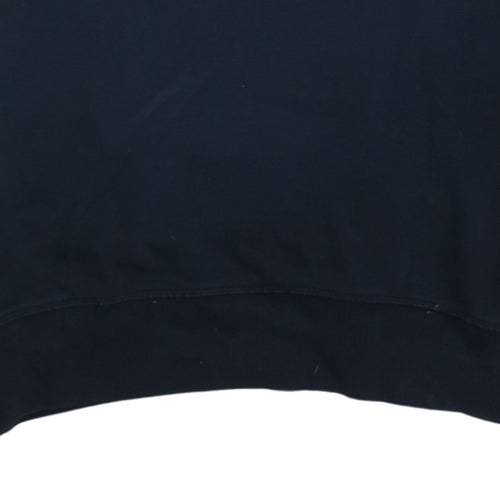 Carhartt Mens Black Pullover Hoodie M Logo Fleece Sweatshirt