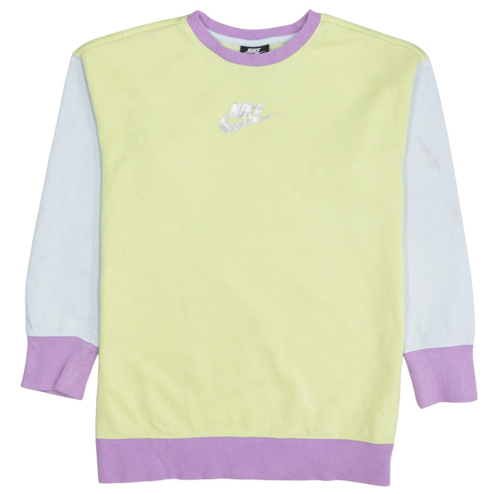 Nike Girls Multicoloured Logo Sweatshirt Size 146cm Pullover Crew Neck