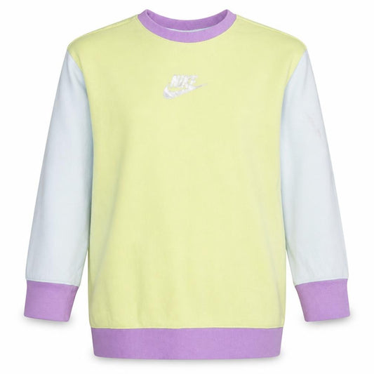 Nike Girls Multicoloured Logo Sweatshirt Size 146cm Pullover Crew Neck