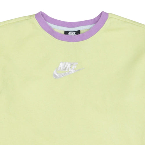 Nike Girls Multicoloured Logo Sweatshirt Size 146cm Pullover Crew Neck